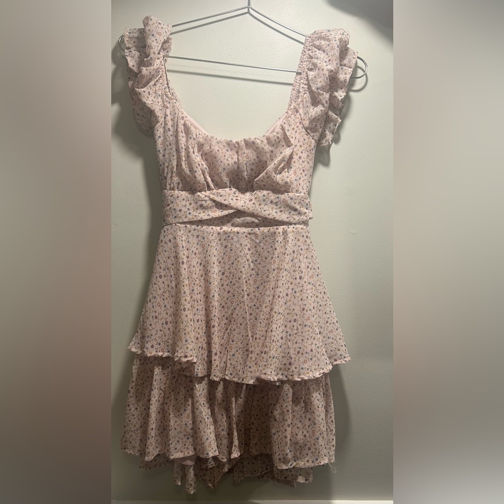 Sundress mini dress, Blue Rain